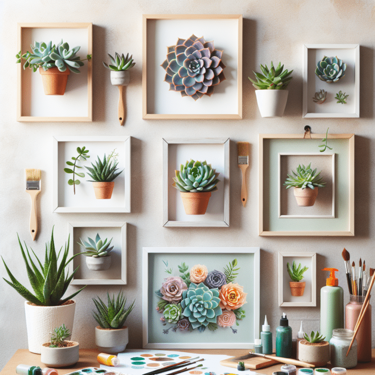 DIY Framed Succulent Wall Art Ideas