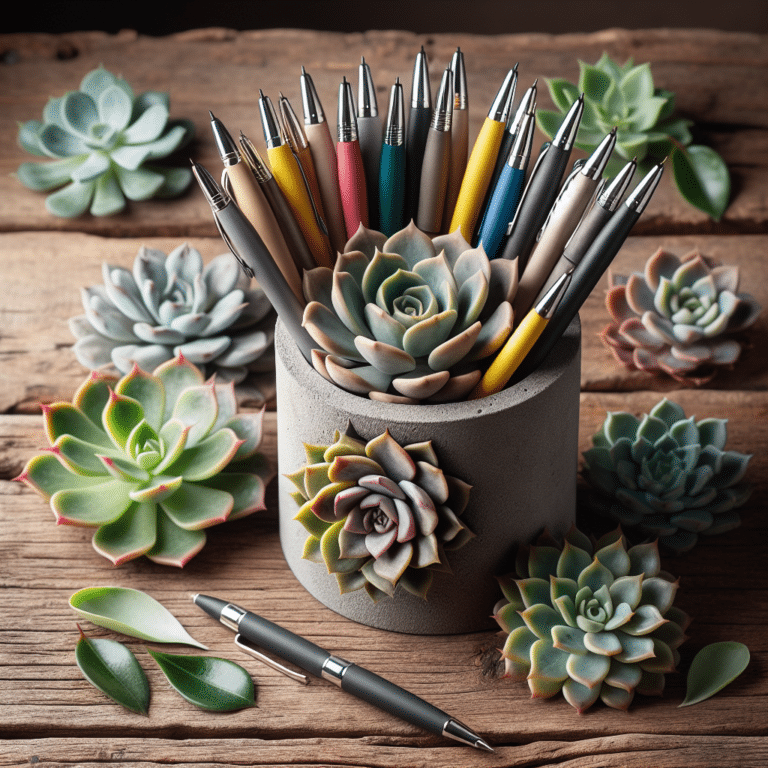 Make A Succulent Pen Holder: A DIY Guide