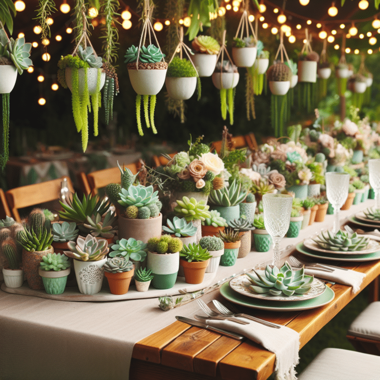 Fantastic DIY Succulent Decorations for Your Next Party