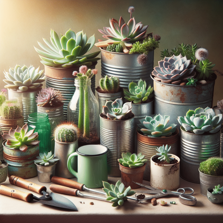Recycle and Grow: DIY Succulent Garden Using Recycled Containers