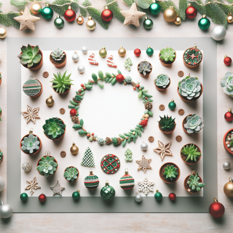 Deck the Halls with DIY Succulent Decorations