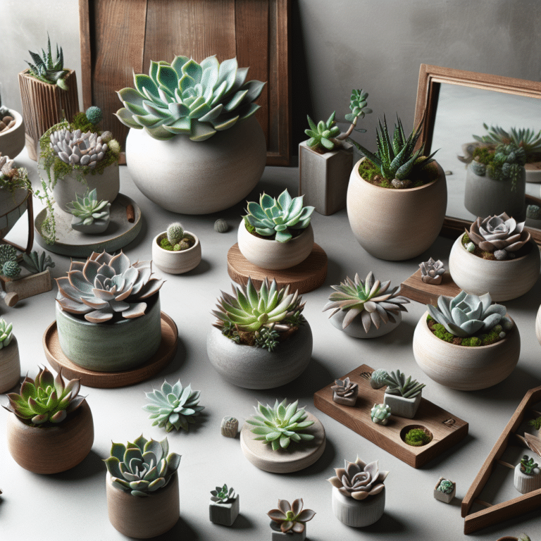Modern Mixing: Fresh Ideas for DIY Succulent Decorations".