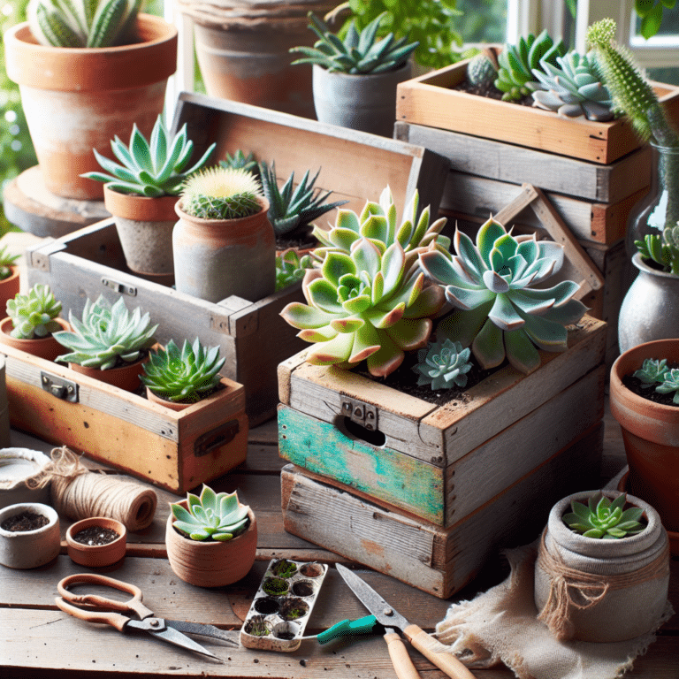 Transform Old Containers Into Succulent Planters