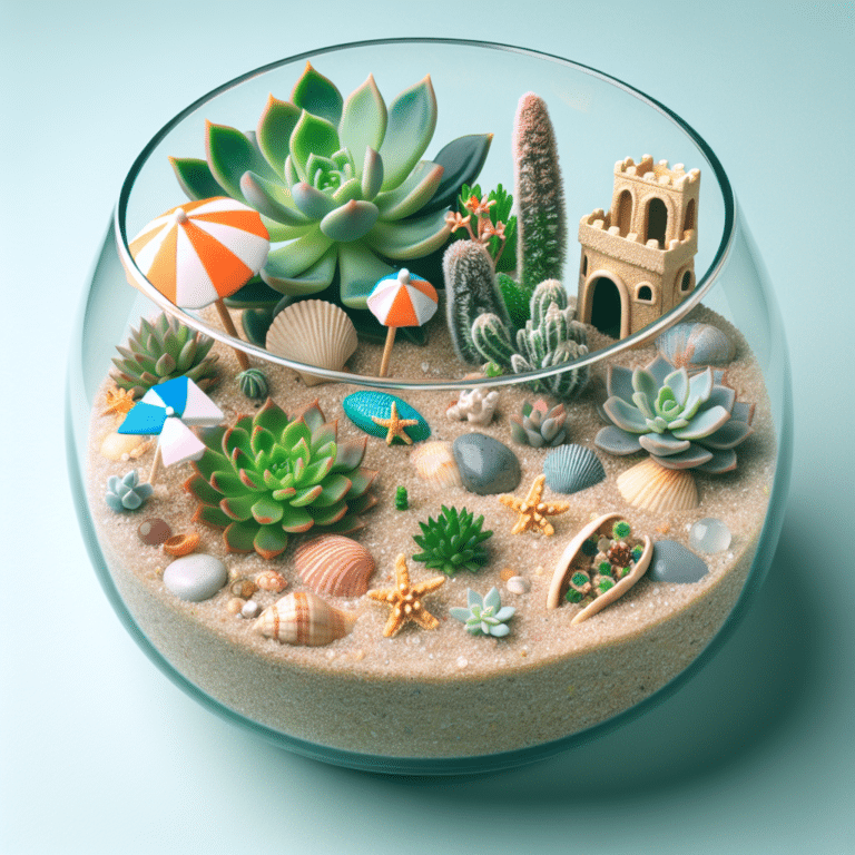 How to Craft a Unique Beach-Themed Succulent Terrarium
