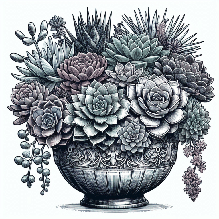 Succulent Arrangement using Different Varieties