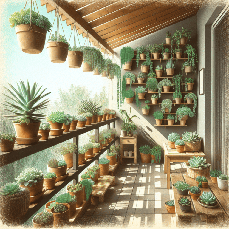 A Slice of Green: DIY Balcony Succulent Garden
