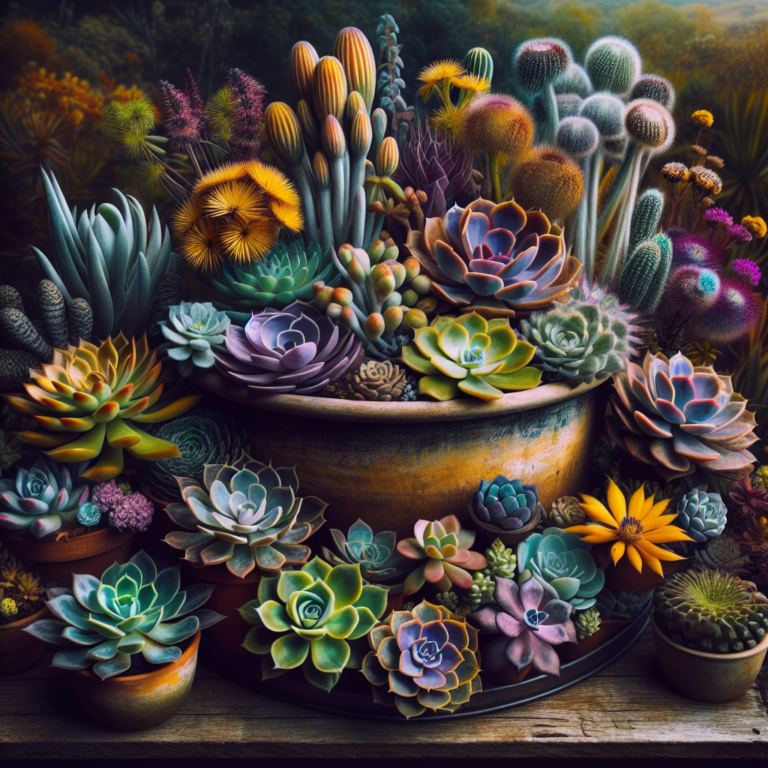 Succulent Arrangement using Different Varieties